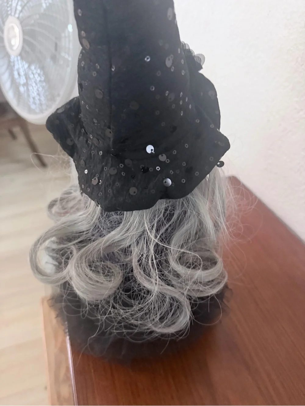 Bella Luxx Black and Purple Witch Doll with Silver Jack-O'-Lantern